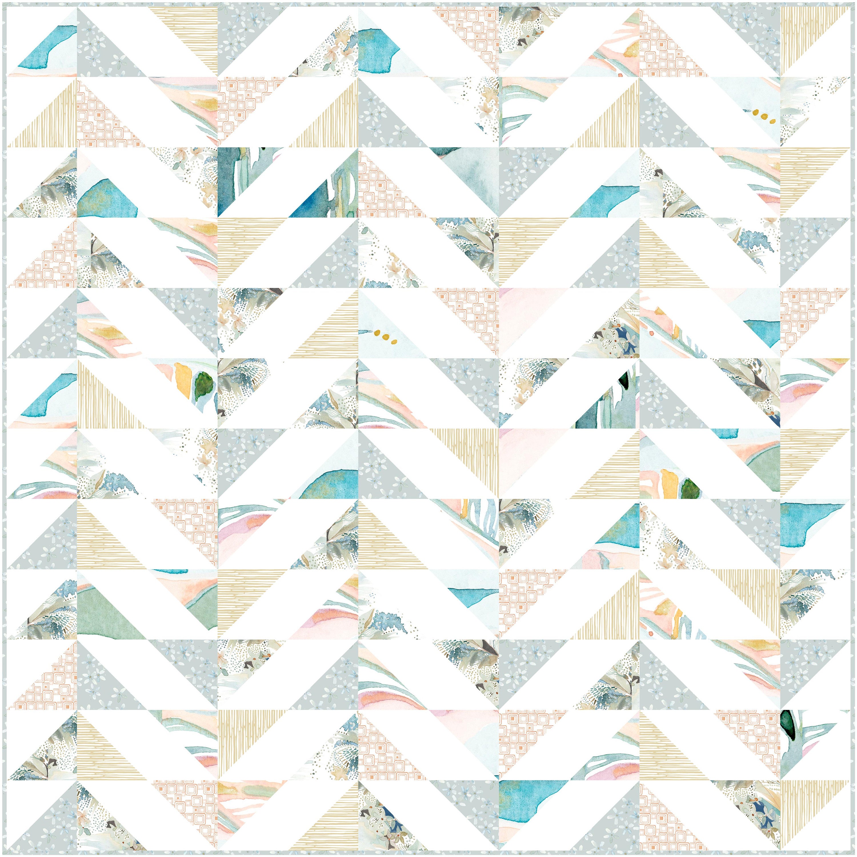 Ocean Ripples for NATURAL AFFINITY (downloadable Digital PDF) Quilt ...