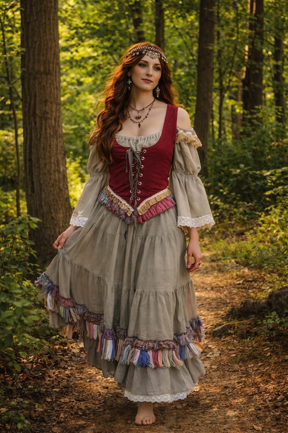 Ladies Dress, Costume, Gypsy Cowgirl , Renaissance Festival Costume , Ren Fest, Gypsy ,festival Wear, Corset - Etsy Ladies Dress, Costume, Gypsy Cowgirl , Renaissance Festival Costume , Ren Fest, Gypsy ,festival Wear, Corset - Etsy