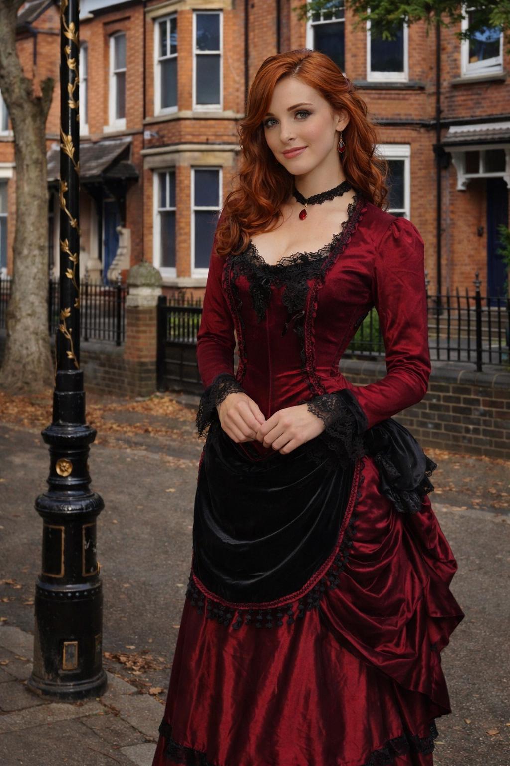 red bustle dress Ladies Red Victorian Dress ,bustle Gown, Bustle Dress Costume ,walking Dress