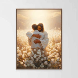 Always With You, Christian Painting, Jesus and Man, Jesus Painting, LDS Prints, Bible Art, Christian Print, Picture of Jesus, Christian Art