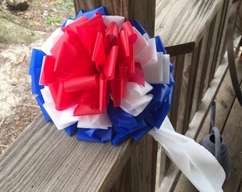 12” Red, White and Blue Bow showing Support for our Country