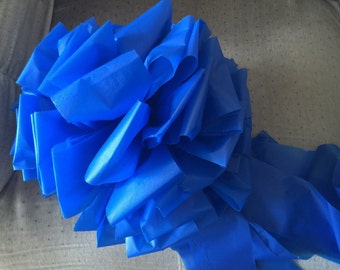 Giant Blue Bow to show Support for Our Policemen and Healthcare Workers, Military ~  12” outdoor