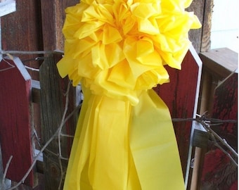 2 YELLOW RIBBONS ~ 12” and 6” weatherproof To honor our frontline military