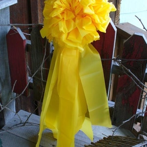 Giant 12” Yellow Bow Support Our Deployed Troops