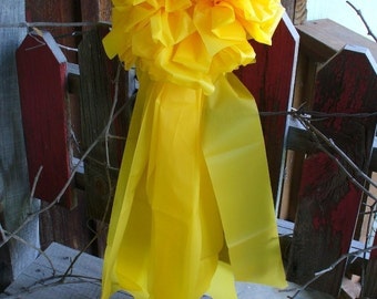 Giant 12” Yellow Bow Support Our Deployed Troops