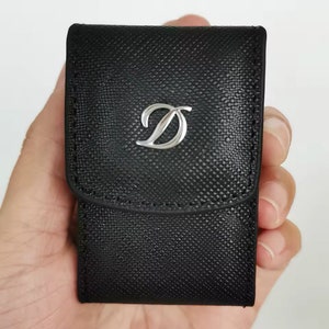 Étui à briquet, cuir premium, avec passant de ceinture, étui à briquet