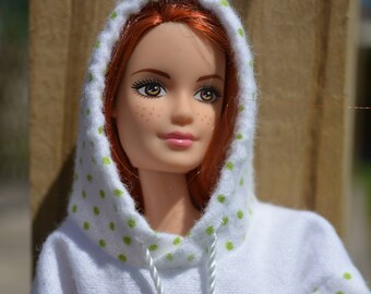 Doll Clothes-fit Mini American Girl Boy My Life-Coat /& Hat-Fleece-Neon Pink