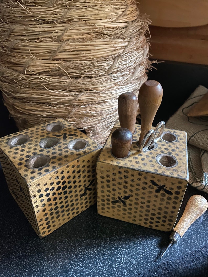 Primitive Hook Keeper for Rug Hooking Hooks and Scissors Etsy