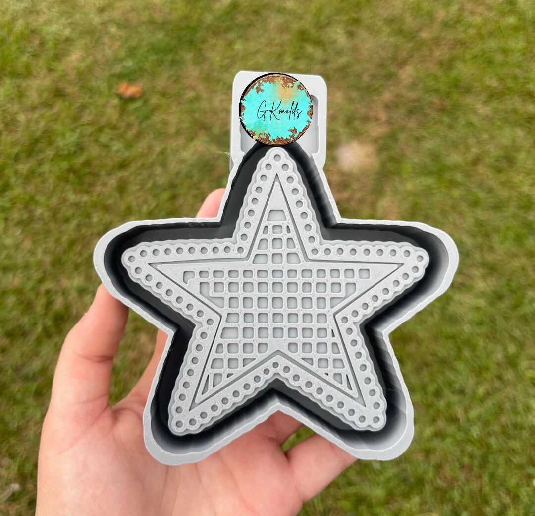 Checked Star Silicone Freshie Mold - Etsy