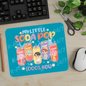 Kpop Demon Hunters My Little Sodapop K-pop Mouse pad, Demon Hunters gift/Jinu/Abby/Baby/Mystery/Romance/Soda pop/1000% You