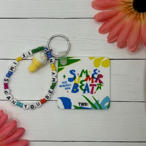 TWS Summer Beat K-pop Album Keychain Album Custom