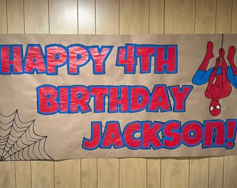 Banner personalizado pintado a mano