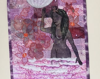 The Goddess Was First Art Quilt