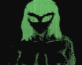 Huggins Gray Ascii Alien