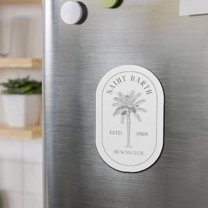 Saint Barth Beach Club Magnet: Tropical Souvenir