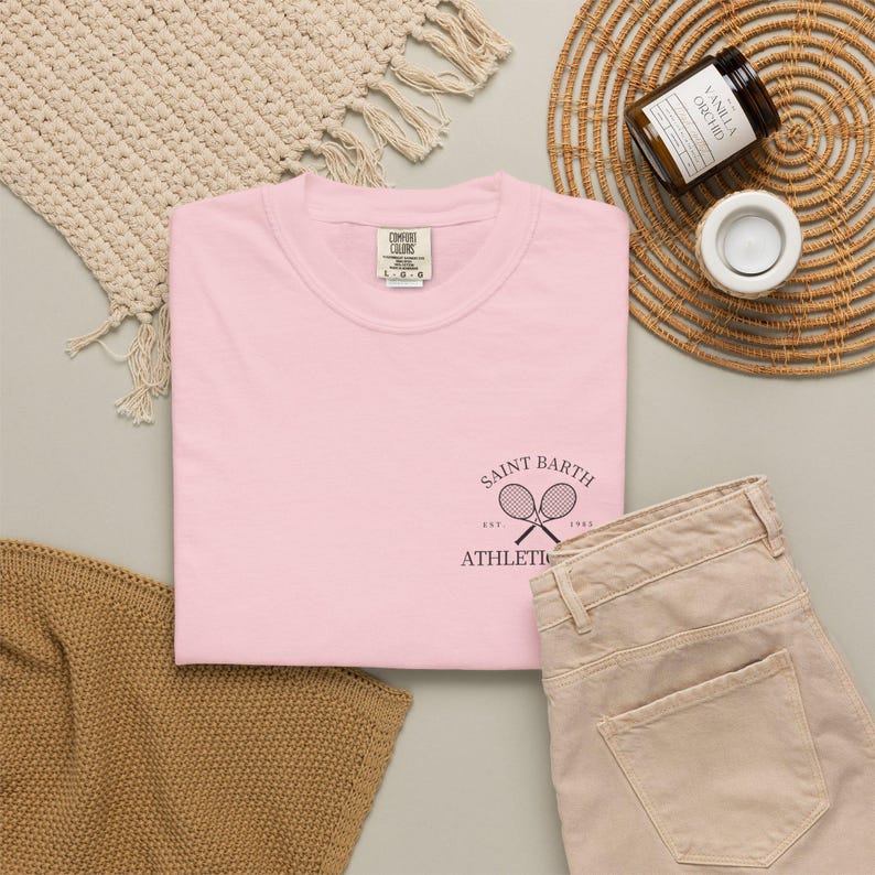 Saint Barth Athletic Club Logo T-Shirt | St Barth Tennis image 16