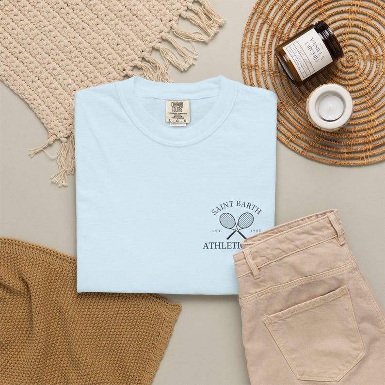 Saint Barth Athletic Club Logo T-Shirt | St Barth Tennis image 15