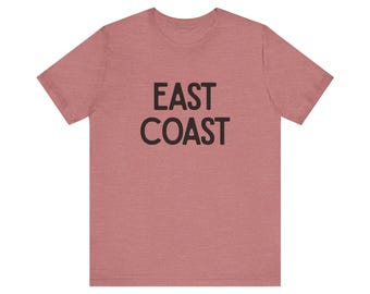 East Coast Kurzarm T-Shirt, Unisex Jersey T-Shirt