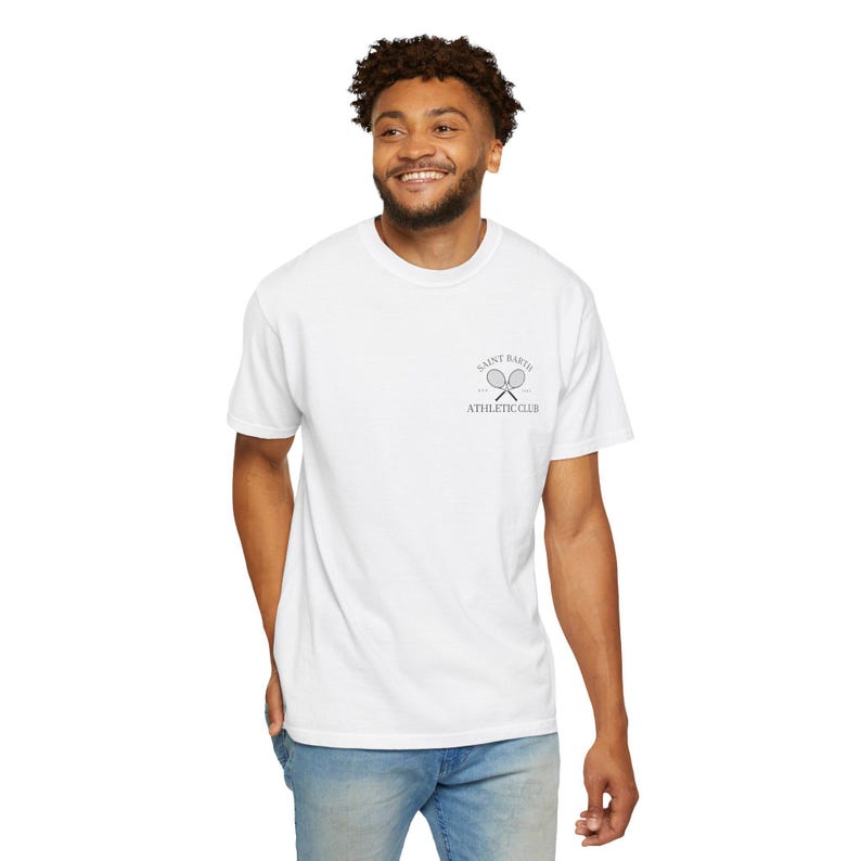 Saint Barth Athletic Club Logo T-Shirt | St Barth Tennis image 5
