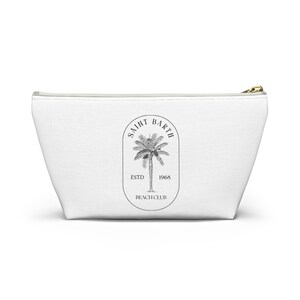 Zipper Pouch: Saint Barth Beach Club Design - Travel Makeup Bag image 2