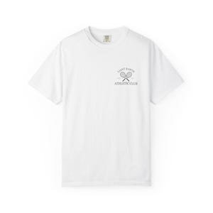 Saint Barth Athletic Club Logo T-Shirt | St Barth Tennis White