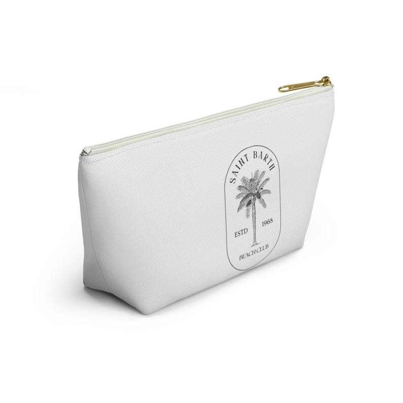 Zipper Pouch: Saint Barth Beach Club Design - Travel Makeup Bag image 4