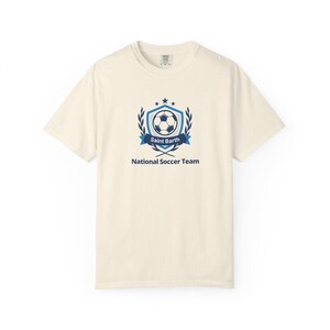 サン・バルテルミー島代表サッカーチームTシャツ｜ワールドカップTシャツ Ivory