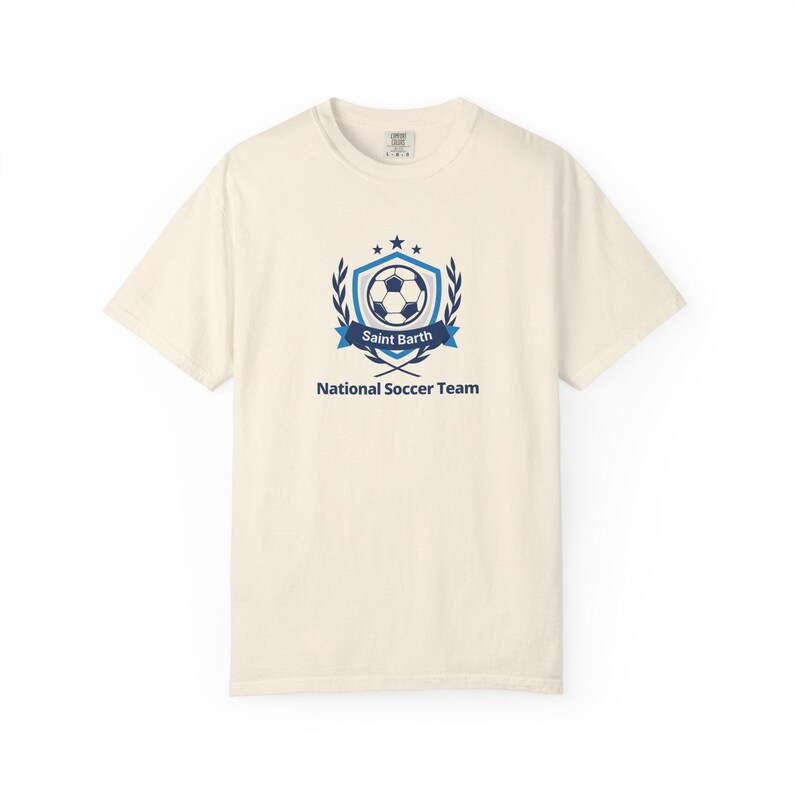 サン・バルテルミー島代表サッカーチームTシャツ｜ワールドカップTシャツ Ivory