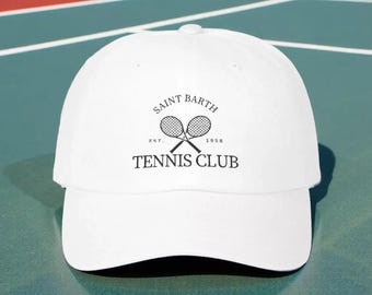 Saint Barth Tennis Club Dad Hat: Sporty Chic Resort Wear