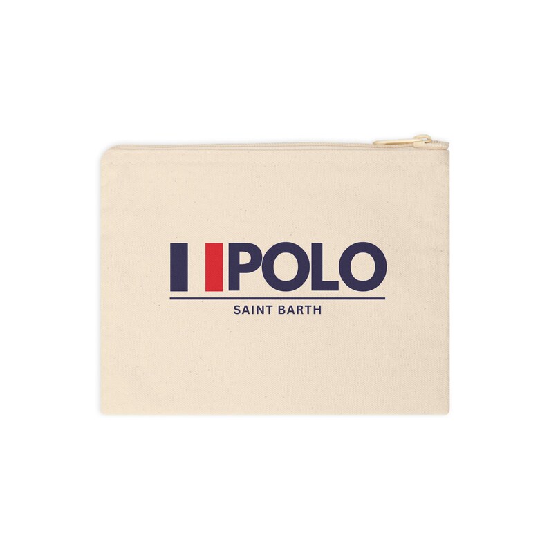 Saint Barth Polo Club Accessory Zipper Pouch | Canvas Cosmetic Bag image 2