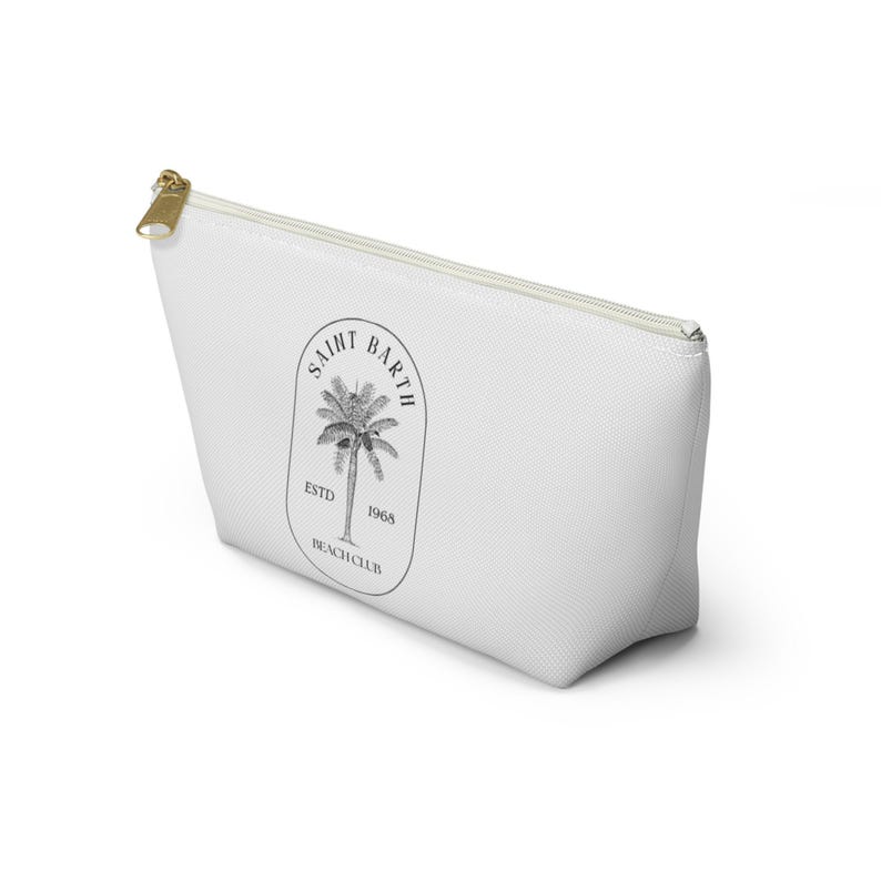 Zipper Pouch: Saint Barth Beach Club Design - Travel Makeup Bag image 3