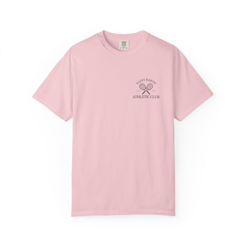 Saint Barth Athletic Club Logo T-Shirt | St Barth Tennis Blossom