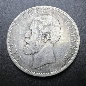 Coin 5 lev 1885 Romania