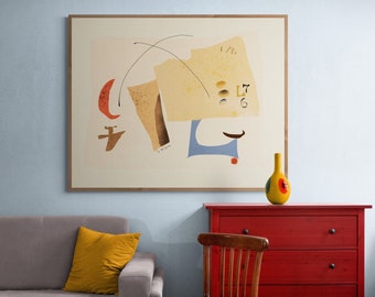 Abstract Geometric Art Print: Mid-Century Modern Giclée Wall Decor