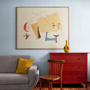 Abstract Geometric Art Print: Mid-Century Modern Giclée Wall Decor