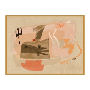 Abstract Modern / Mid-Century / Boho Art Giclee Print of Original Painting for Office or Home Decor