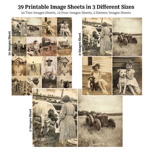 Vintage Rural Farm Images: Countryside Photos Junk Journal Printables ...