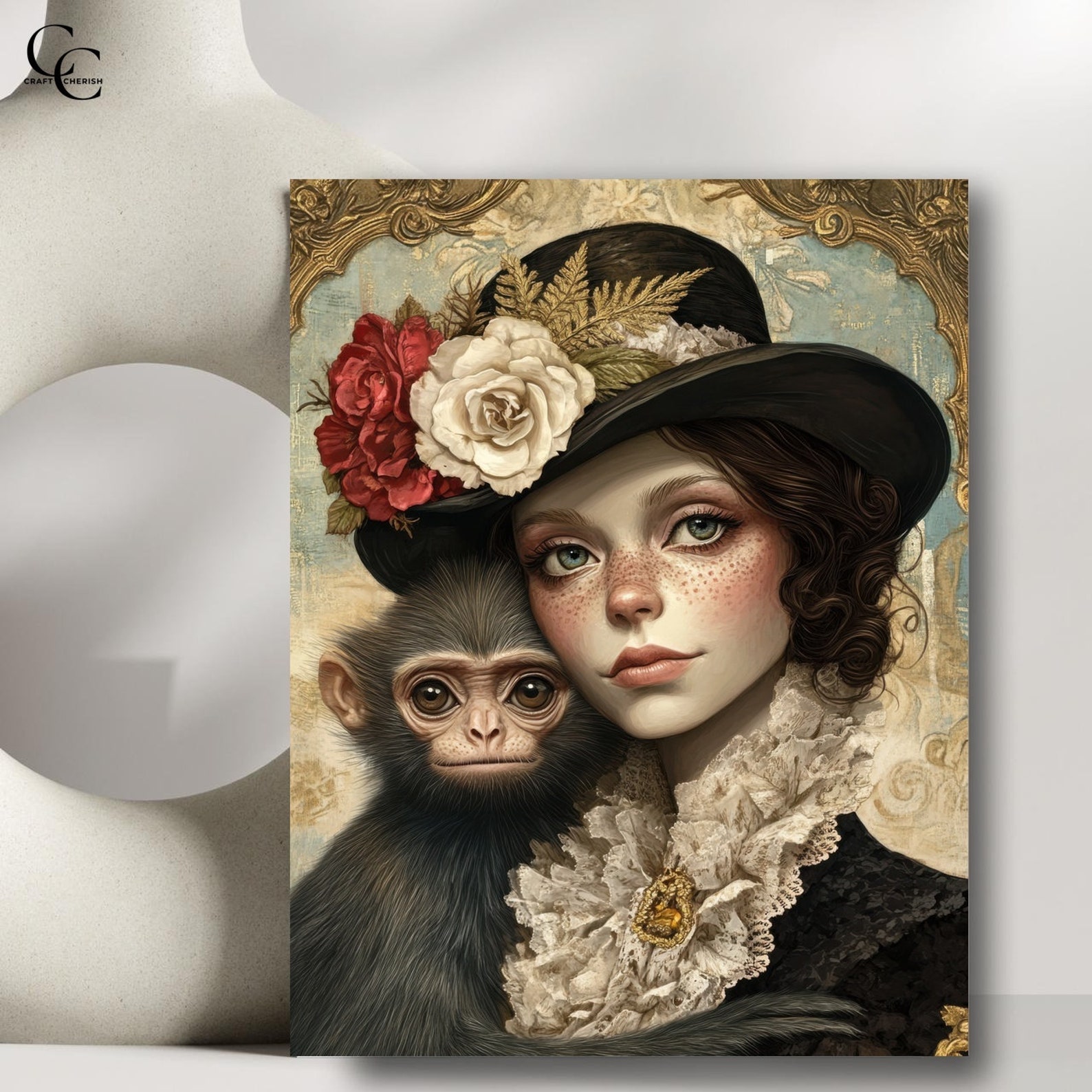 Monkey Wonen 20 Monkey Woman, Surreal Monkey Women Photos, Journaling, Scrapbooking ...