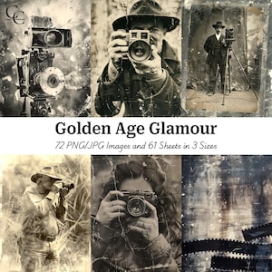 74 Classic Old-Fashioned Photography, 1930s Vintage Printable Images, Paper Craft, Junk Journals, Scrapbooks, High Quality, Digital Download