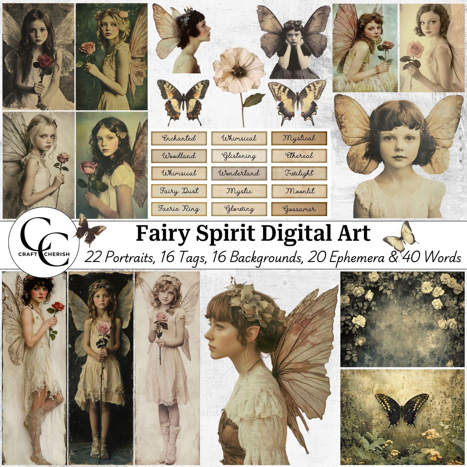 Fairy Spirit Digital Art Collection