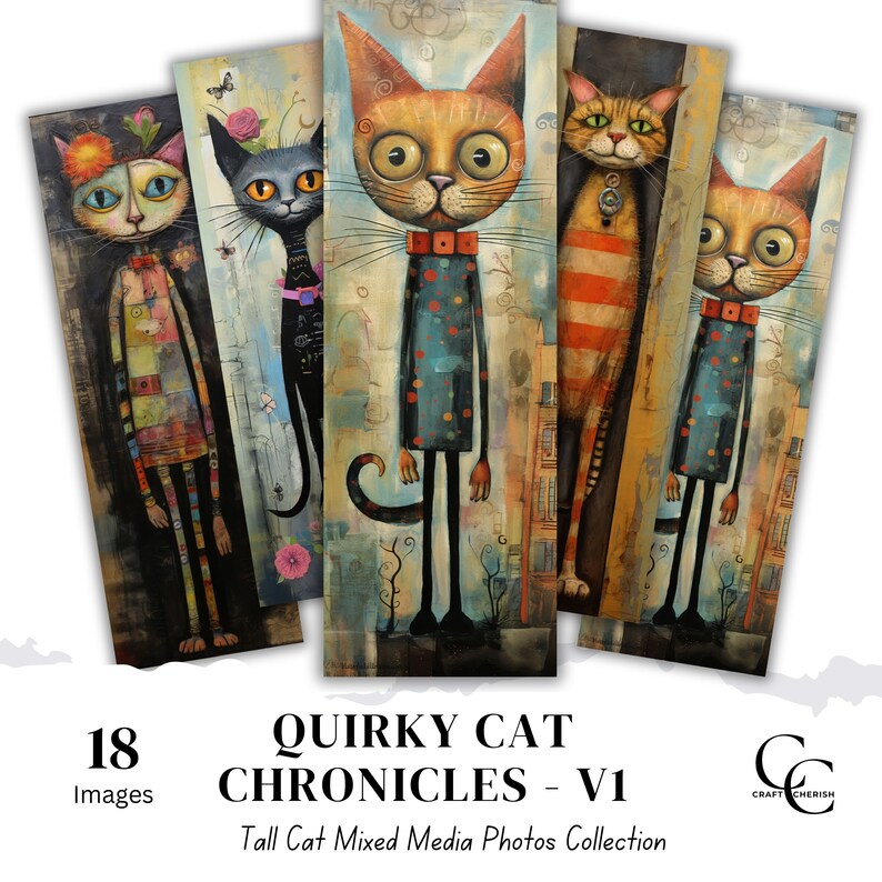 Tall Quirky Cat V1