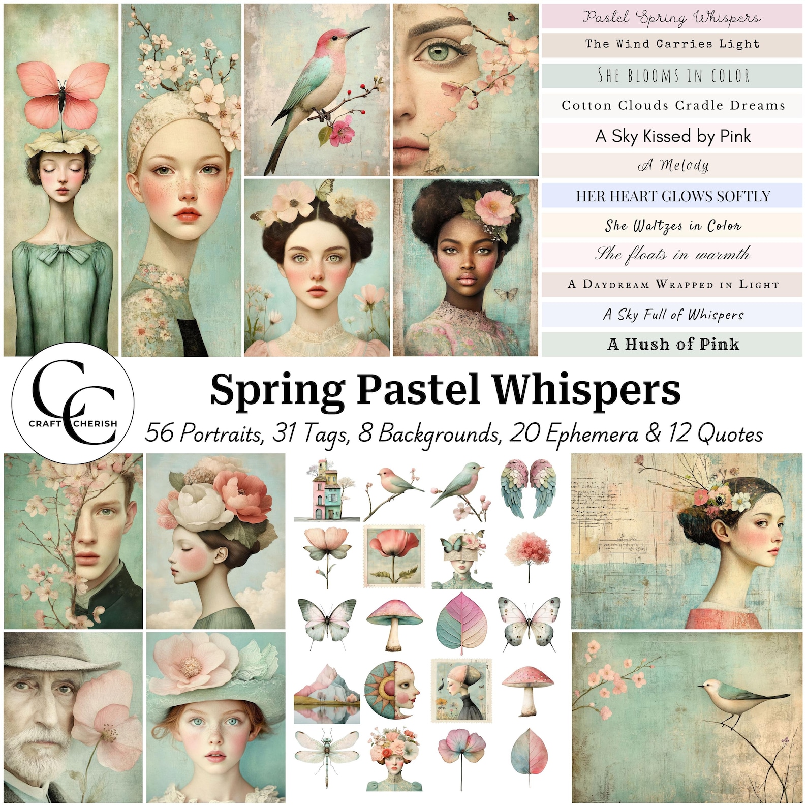 Spring Pastel Whispers Art