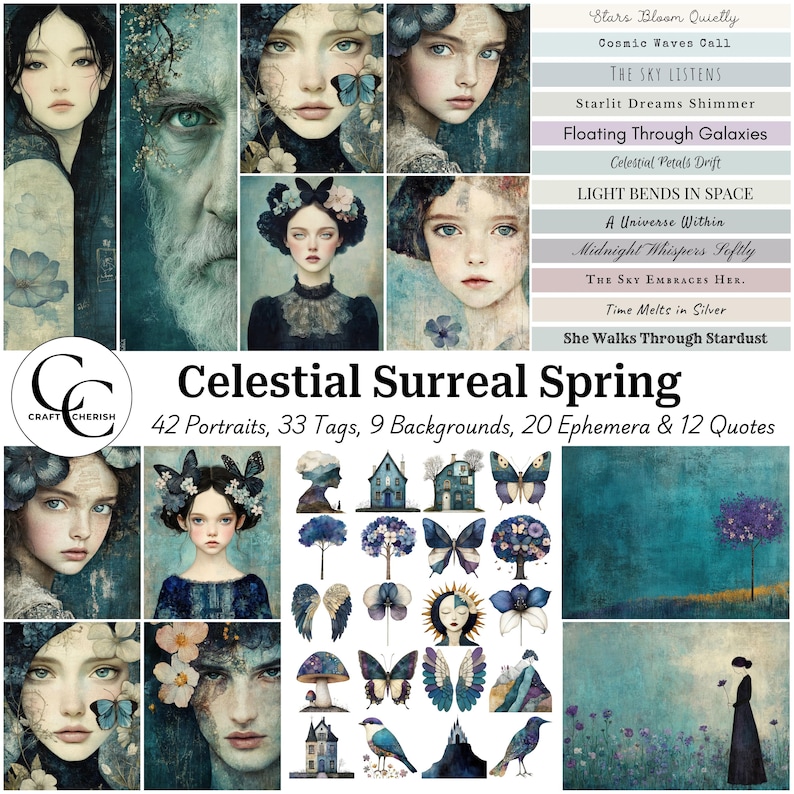 Celestial Surreal Spring Art