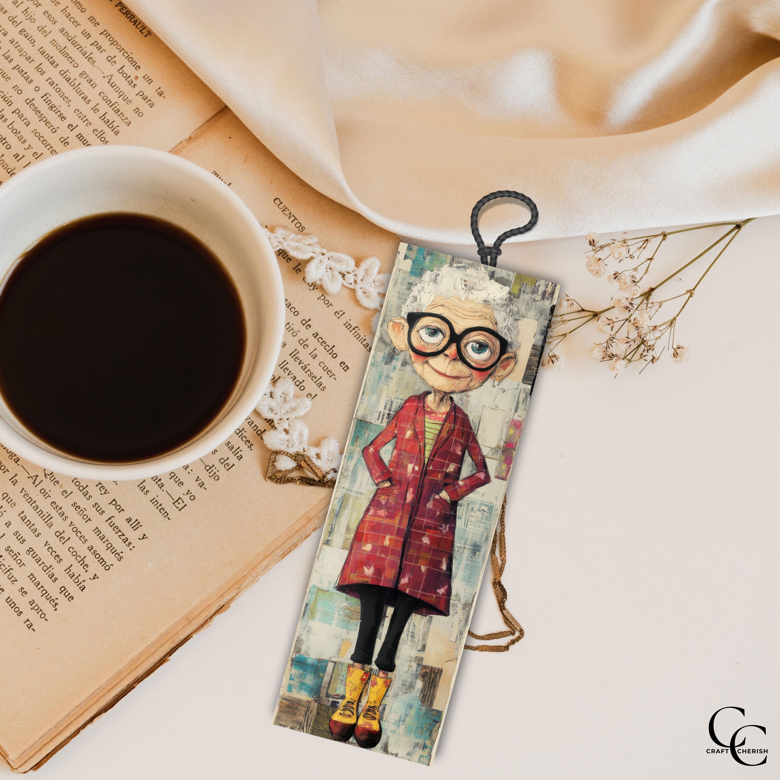 Quirky Old Lady Bookmarks: Funny Grandma Vintage Style Images (digital ...