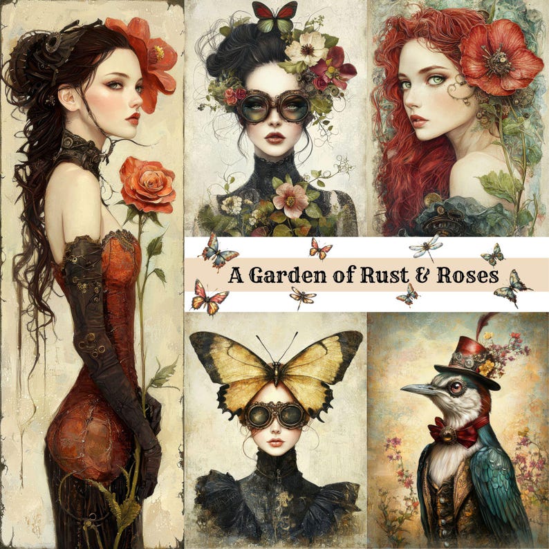 110 Spring Steampunk Digital Art Images: Portraits, Tags, Backgrounds ...