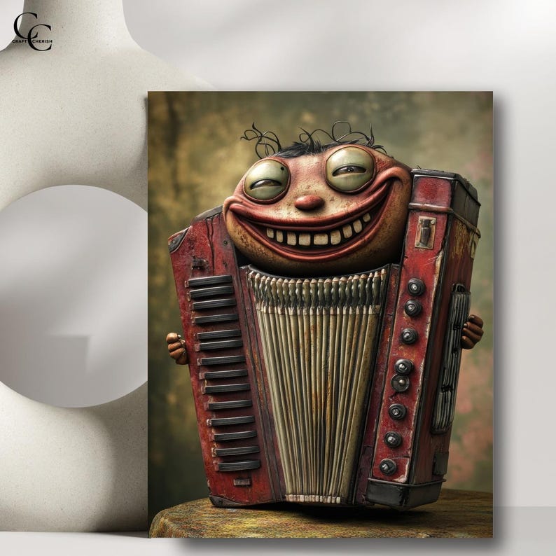 Whimsy Instruments Music Instrument Digital Art Bundle, 30 Whimsical Printable Images for ...