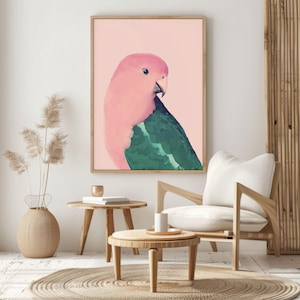 Alister the King Parrot, Parrot Print, DIGITAL DOWNLOAD, Australian Bird Print, Wildlife Print, Parrot Wall Art
