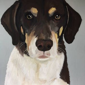 Custom Dog Portrait, 10 x 10 Custom Dog Portrait, Custom Dog Painting, Custom Pet Portrait, Pet Painting, Paint My Pup, Gift for Dog Lover image 7