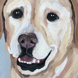 Custom Dog Portrait, 8 x 8 Custom Dog Portrait, Custom Pet Portrait, Custom Dog Painting Bild 8