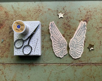 Embroidered Wing Patch Set, Wing Patches, Embroidered WIngs